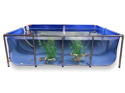 BOSWELL Aquarium Pool Pond with Transparent Clear Viewing Panel and ...