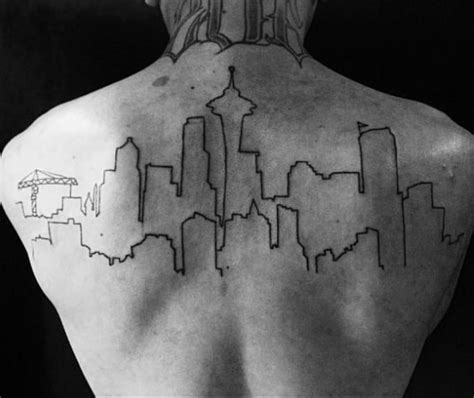 30 Seattle Skyline Tattoo Designs For Men - City Ink Ideas