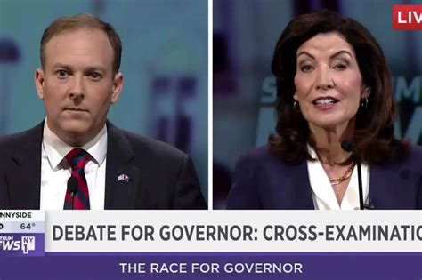 Full Video: New York Governor Debate Between Kathy Hochul and Lee ...