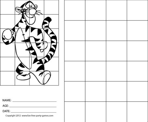 tigger grid drawing | Drawing with Grids: Winnie the Pooh: Tigger Wants to Run | ADL GRID ...