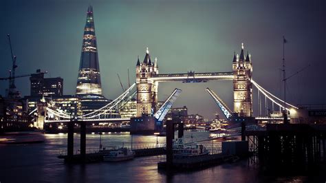 Lighted bridge, city, lights, London, Tower Bridge HD wallpaper ...