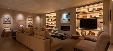 Living Room Shelving and Art Lighting - John Cullen Lighting