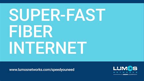 Lumos' Super-Fast Fiber Internet - YouTube