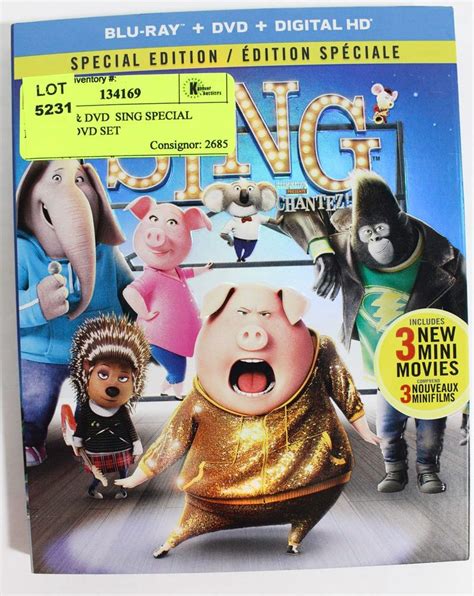 BLURAY & DVD SING SPECIAL EDITION DVD SET