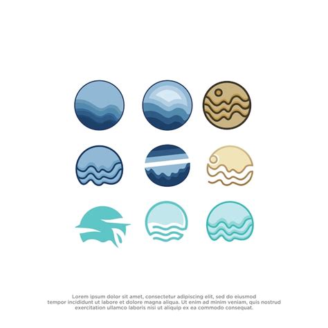 Premium Vector | Sea logo vector design template