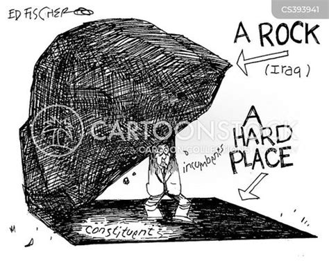 Rock And A Hard Place Cartoons and Comics - funny pictures from CartoonStock