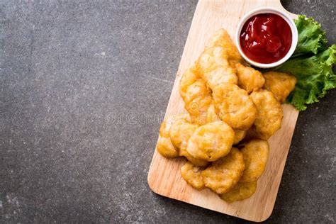 Chicken nuggets with sauce stock photo. Image of dinner - 138542974