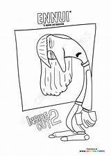 Free Inside Out 2 Coloring Pages  For Kids sketch template