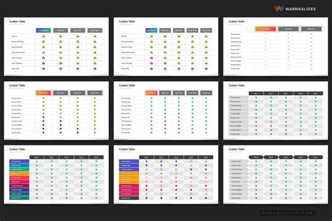 Tables Powerpoint Templates - Riset