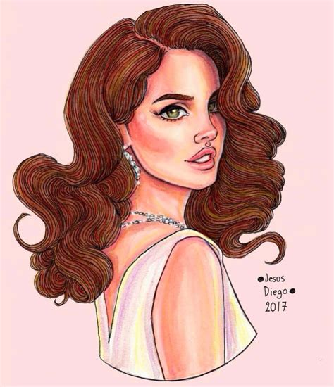 Lana Del Rey Cartoon Drawing