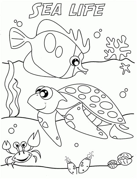 Underwater Coloring Pages - Coloring Home