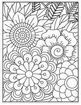 Floral Pattern Coloring Pages sketch template