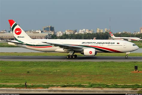 S2-AHK Biman Bangladesh Airlines Boeing 777-266(ER) Photo by Abdul Kawnain | ID 608537 ...