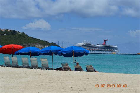 ST MAARTEN BEACHES: great bay beach st maarten from the harbor view ...