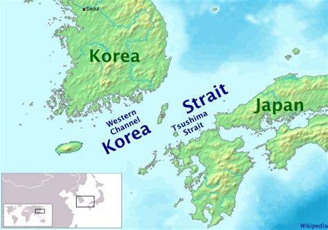 Korea Strait • Mapsof.net