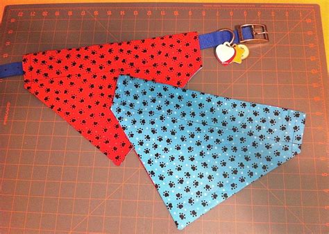 Reversible Over The Collar Dog Bandana | Dog bandana pattern, Dog bandana diy, Dog collar bandana