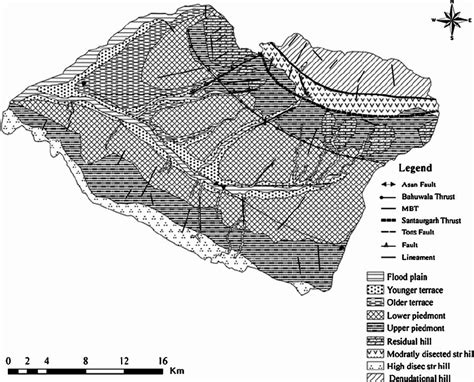 Hydrogeomorphology map of the Western Doon Valley | Download Scientific Diagram