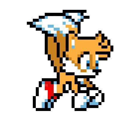 Pixel Tails flying gif by imposibilities on DeviantArt