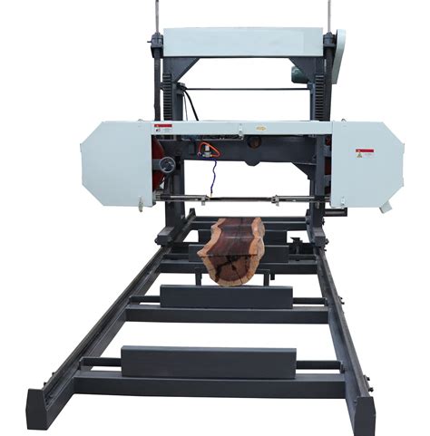 Horizontal Timber Bandsaw Portable Wood Band Saw Mill, Forest Mobile bandsaw