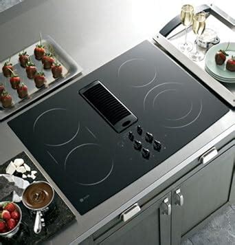 Amazon.com: GE PP989DNBB Profile 30" Black Electric Smoothtop Cooktop - Downdraft: Appliances