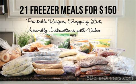 21 Freezer Meals for $150 That Will Rock Your Palate and Make Your Wallet Smile