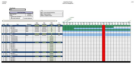 Gantt Chart Template Excel Free Download - Printable Word Searches