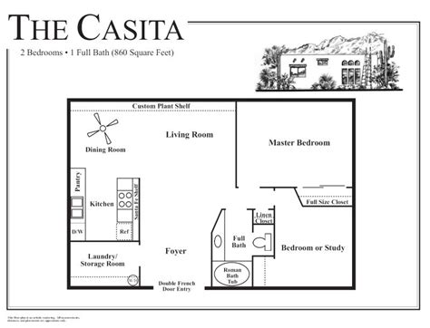 1 Bedroom Casita Floor Plans | Noconexpress