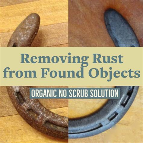 One simple step to dissolve rust from tools and found objects Remove Rust From Metal, How To ...