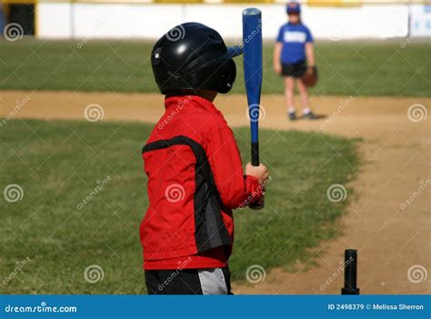 Two Children Playing Baseball Royalty Free Stock Images - Image: 2498379