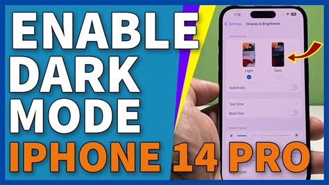 How To Enable Dark Mode On iPhone 14 Pro - YouTube