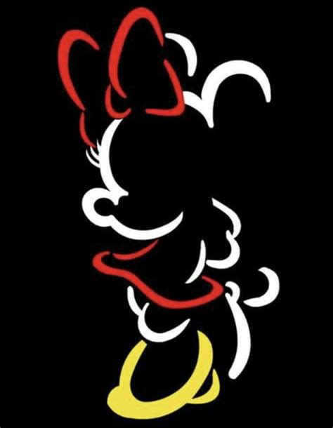 Minnie Mouse | Disney silhouettes, Disney art, Mickey mouse art