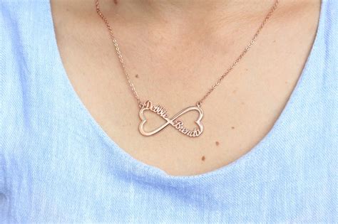 Infinity Name Necklace Silver Infinity Necklace - Etsy