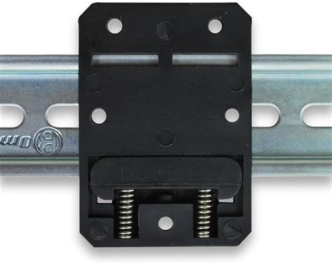 2 Pack of DIN rail mounting plate brackets for standard 35mm DIN rail ...