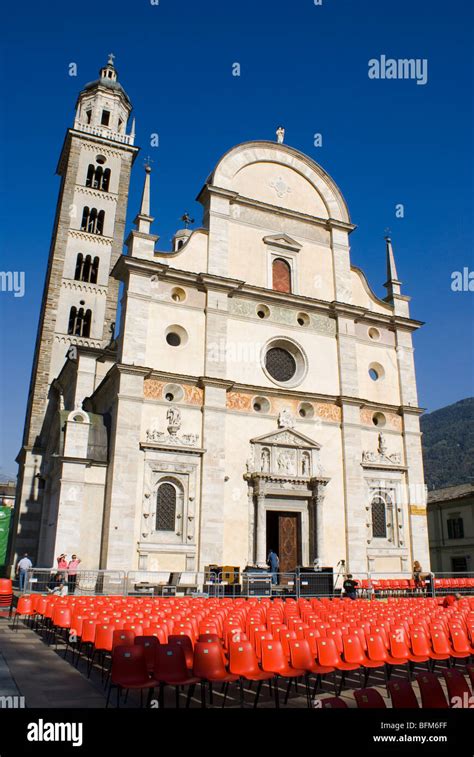 The Basilica della Madonna di Tirano, built after the Virgin Mary appeared here on 29th ...