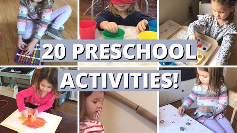 20 PRESCHOOL ACTIVITIES FOR 4 YEAR OLDS ! 4 YEAR OLD PRESCHOOL ...