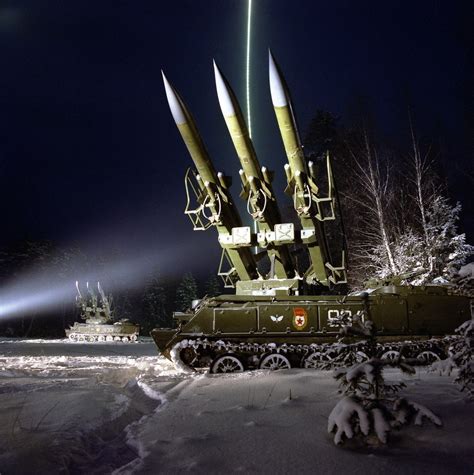 Eastern Bloc militaries — Soviet 2K12 Kub mobile surface-to-air missile...