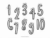 Number 1 10 Coloring Page sketch template