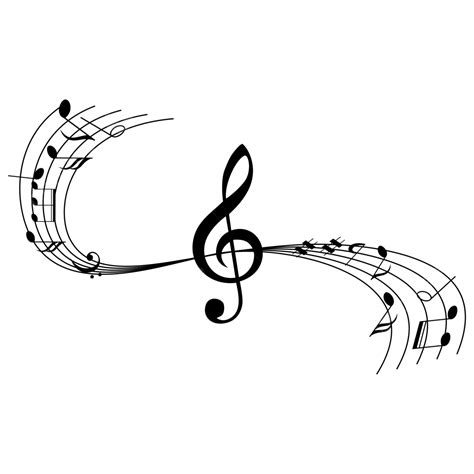 Music Note Vector Hd PNG Images, Wave Music Note Silhouette, Wave ...