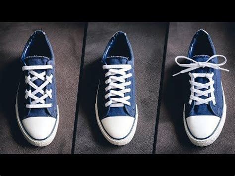 5 Beautiful ways to tie you laces | Shoe lacing tutorial - YouTube ...