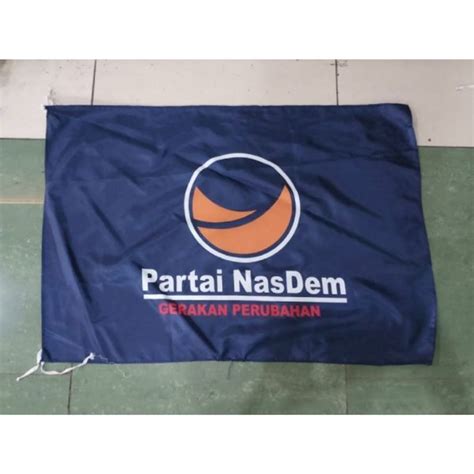 Jual BENDERA PARTAI NASDEM di Lapak Cahaya Utama Adv | Bukalapak