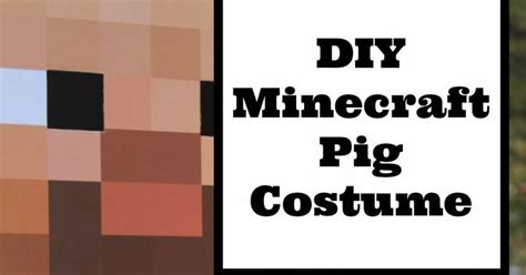 DIY Minecraft Pig Costume | Diy minecraft, Minecraft pig, Pig costumes