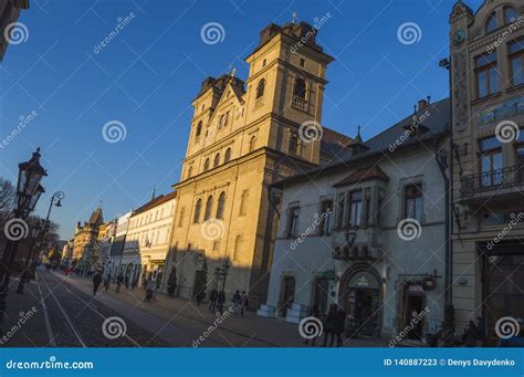 Kosice Old Town editorial stock photo. Image of kosice - 140887223