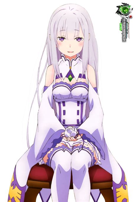 Re:Zero:Emilia Mega Cute Kami HD Render | ORS Anime Renders