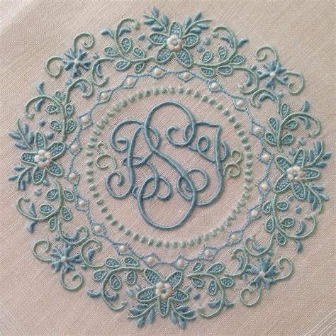 An ornate monogram | Embroidery monogram, Machine embroidery designs, Machine embroidery