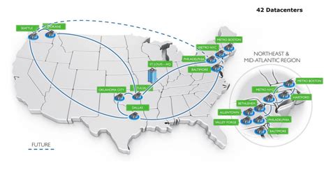 Data Center Locations Map