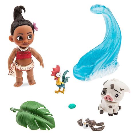 Disney Store Moana animador 5" Niño Muñeca Caja Juego heihei Cup ...