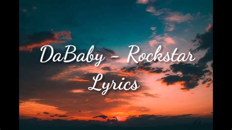 DaBaby - Rockstar (Lyrics) - YouTube