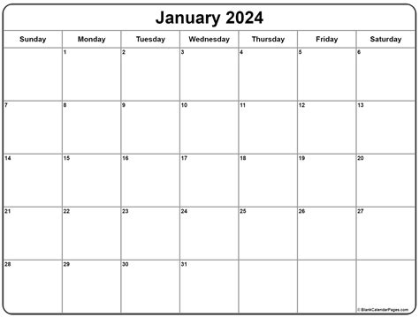 Free January Printable Calendar 2024 - Yearly Calendar 2024