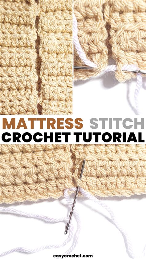 Creating Seams Using the Mattress Stitch - Easy Crochet Patterns