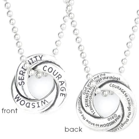 Fine Pewter Serenity Prayer Necklace | Made in the USA - Clothed with Truth